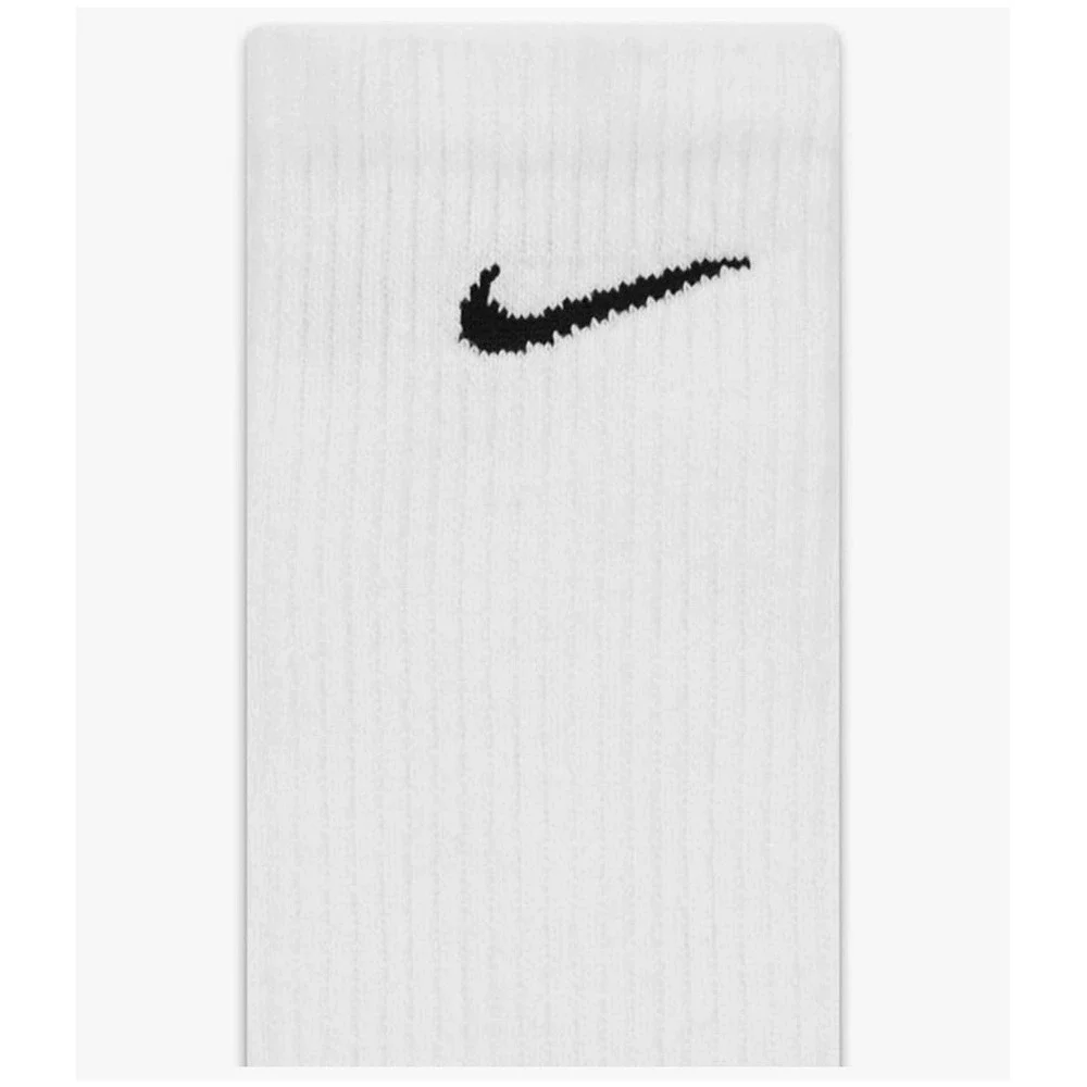 Nike Everyday Plus Cushioned Training Crew Socks 6 Pairs White Size L -AUTHENTIC